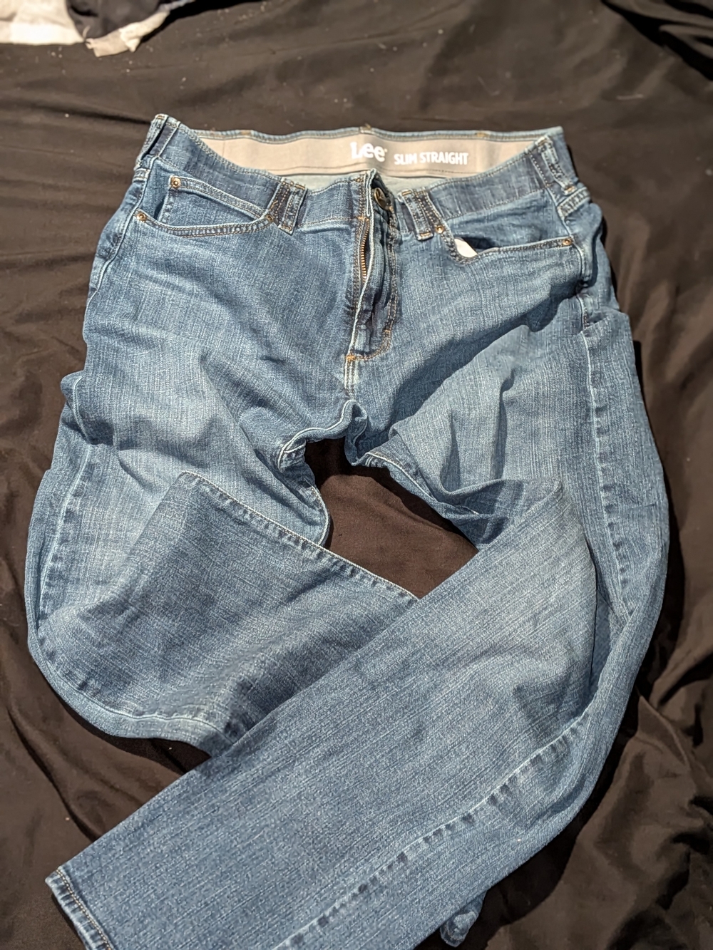 Lee Slim Straight Jeans - Medium Blue